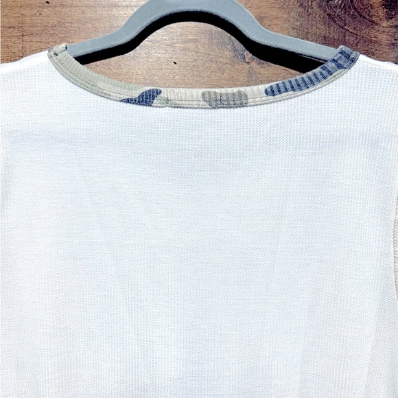 EUC Hopely Camo Babydoll Ragland Short Sleeve Top Sz Large - Picture 6 of 15